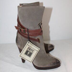 NWT Frye Pull On Harlow Multi Strap Harness Booties Boots Leather w/Boot Tree 9
